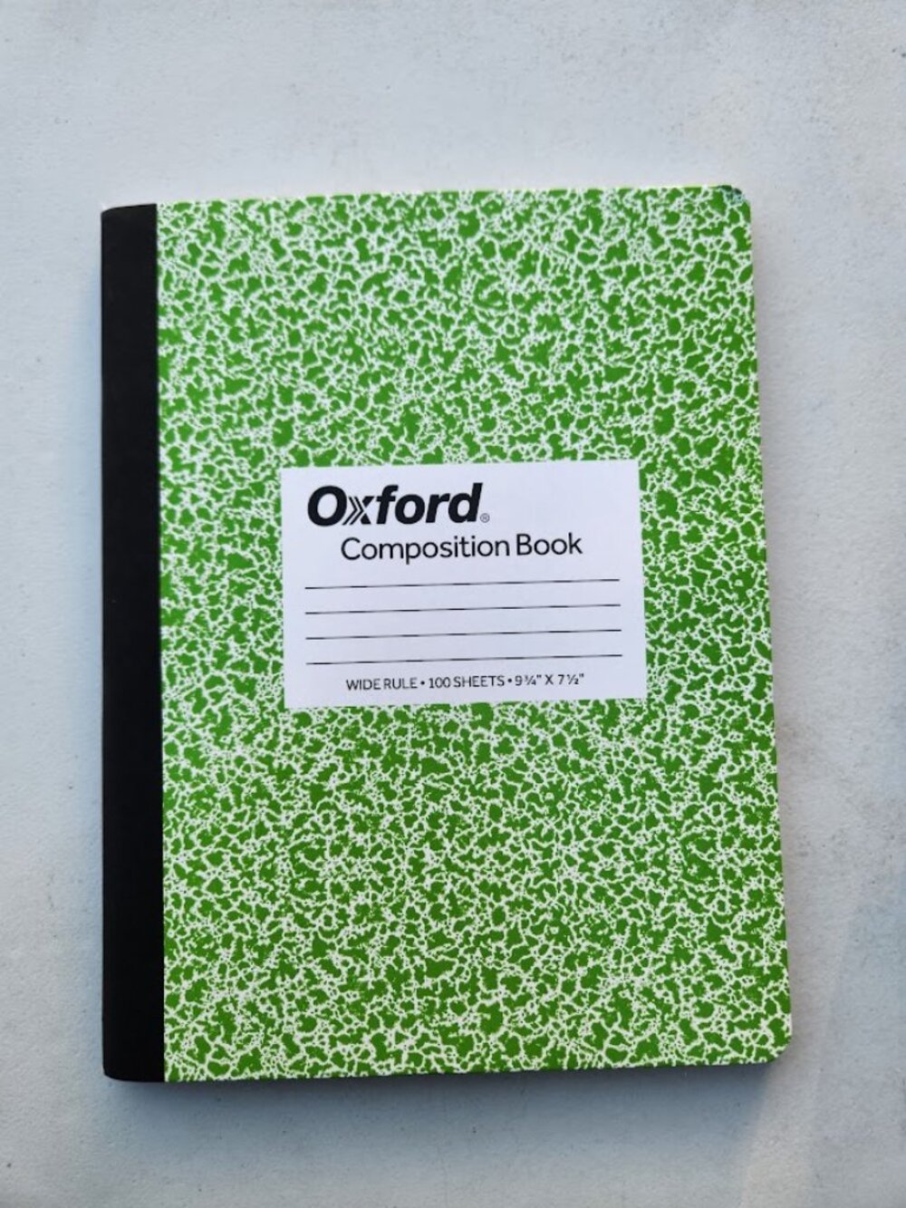 1 Oxford Composition Notebook 9.75 x 7.5" School Journal Wide Ruled Paper School